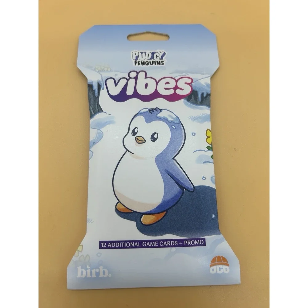 Vibes TCG Pudgy Penguins Series 3 Booster Pack + Promo Card‎ New Sealed